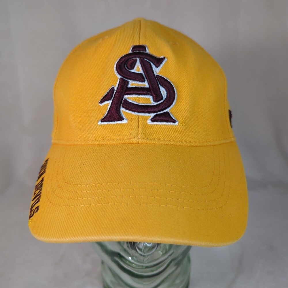 Arizona State Sun Devils Hat Russell Gold Embroidered Adult OSFA Strapback Cap